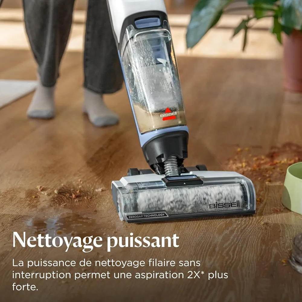 BISSELL CrossWave Edge – Aspirateur Laveur Multi-Surfaces Filaire | Auto-Nettoyage | ZeroGap™ - Thumbnail 8