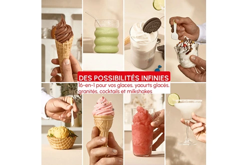 Moulinex Freezi 16-en-1 – Machine à Desserts Glacés Multifonction - Thumbnail 7