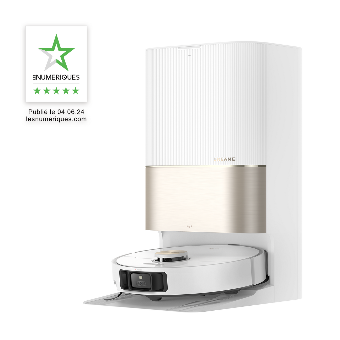Dreame X40 Ultra Complete – Robot Aspirateur Laveur Intelligent avec Station Tout-en-Un