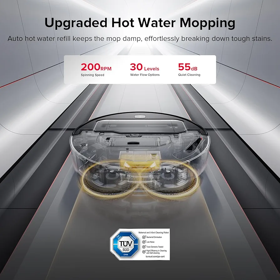 Roborock Saros Z70 – Robot Aspirateur Laveur Intelligent Ultra Puissant - Thumbnail 2