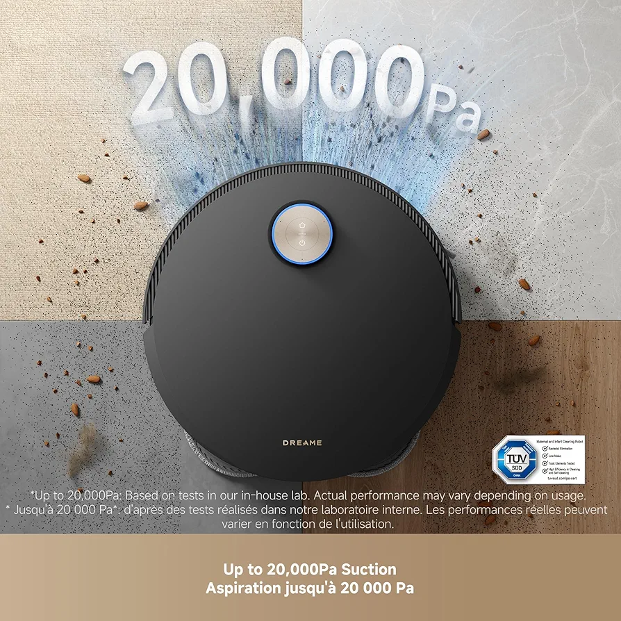 DREAME X50 Ultra Complete – Robot Aspirateur Laveur 20 000 Pa | Auto-Vidage & Auto-Nettoyage - Thumbnail 4