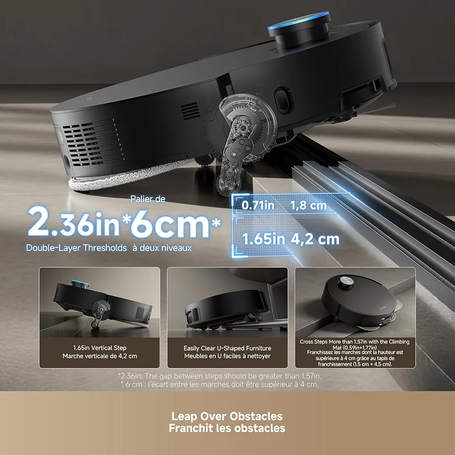 DREAME X50 Ultra Complete – Robot Aspirateur Laveur 20 000 Pa | Auto-Vidage & Auto-Nettoyage - Thumbnail 6