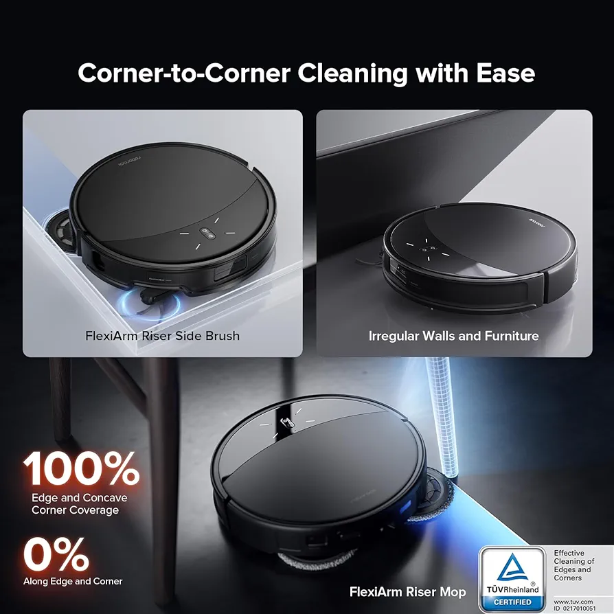 Roborock Saros 10R – Robot Aspirateur Laveur 22 000 Pa | Ultra Slim | Auto-Vidage & Séchage Air Chaud - Thumbnail 4