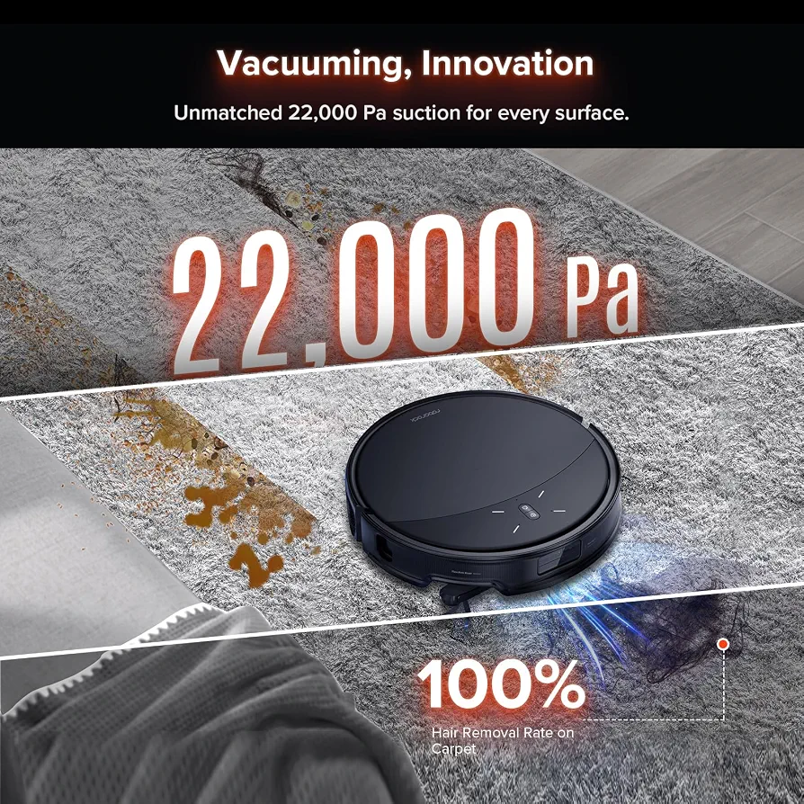 Roborock Saros 10R – Robot Aspirateur Laveur 22 000 Pa | Ultra Slim | Auto-Vidage & Séchage Air Chaud - Thumbnail 6