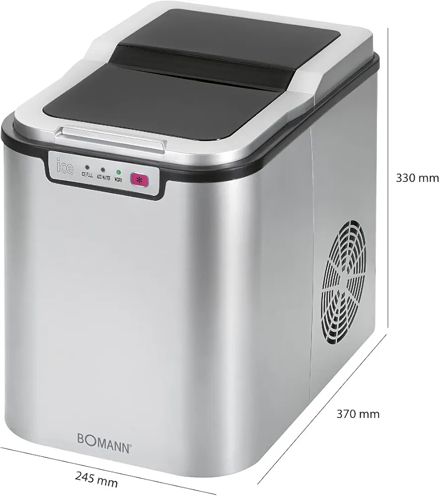 Bomann – Machine à Glaçons 150 W en Acier Inoxydable - Thumbnail 2