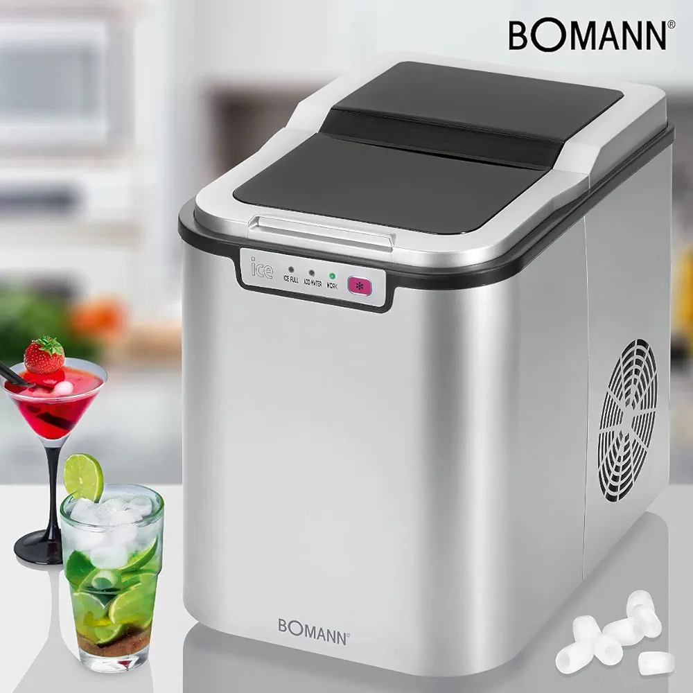 Bomann – Machine à Glaçons 150 W en Acier Inoxydable - Thumbnail 3