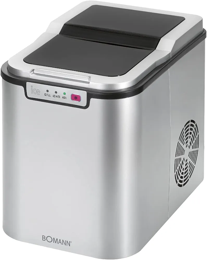 Bomann – Machine à Glaçons 150 W en Acier Inoxydable