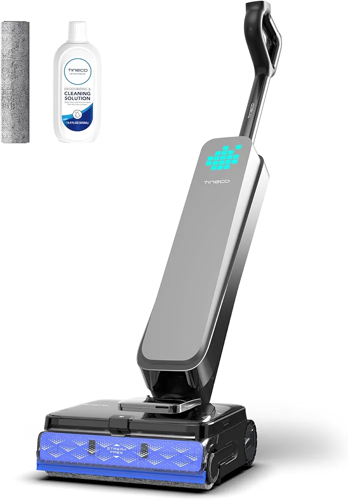 Tineco Floor One S9 Scientist – Aspirateur Laveur Sans Fil | 80 min | FlashDry 85°C | 180° Flat