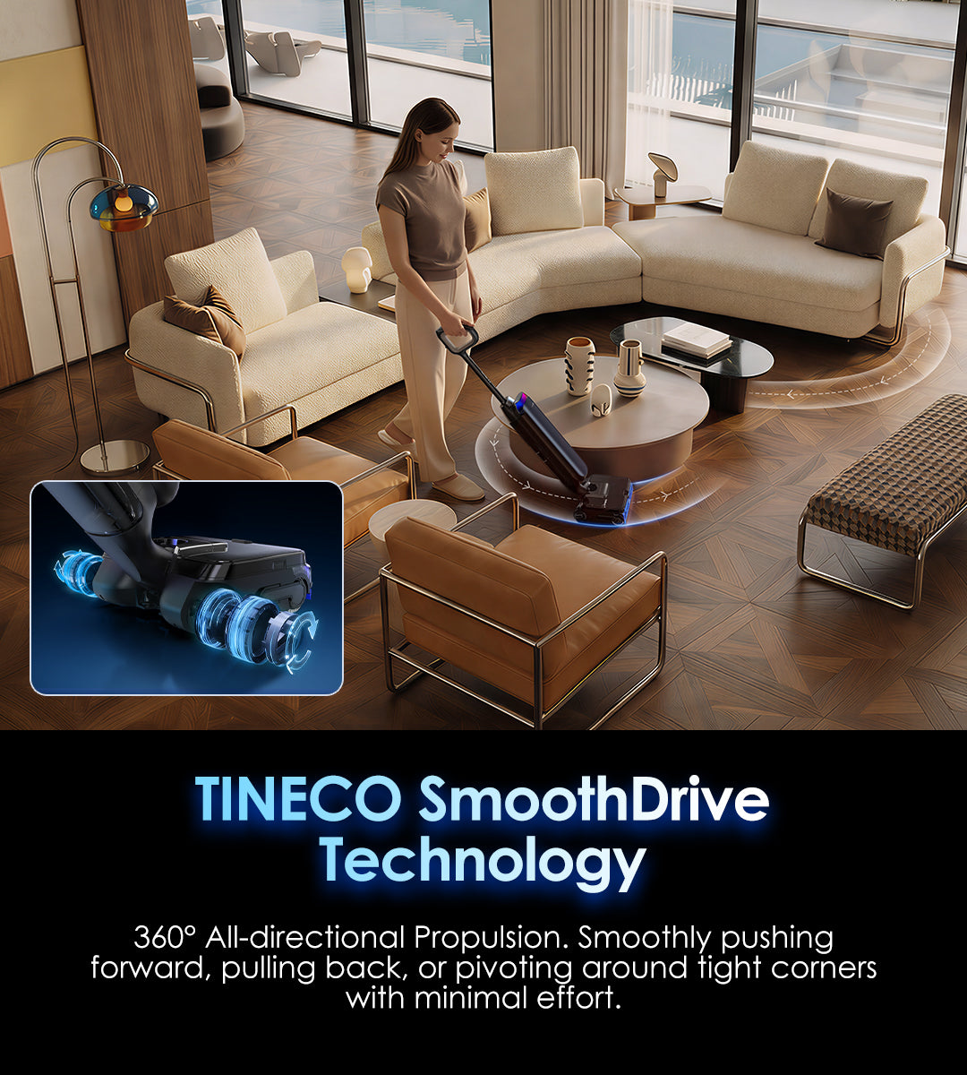 Tineco FLOOR ONE Station S9 Artist – Aspirateur Laveur Sans Fil avec Station Intelligente - Thumbnail 4