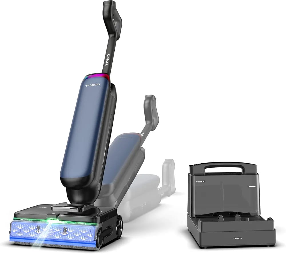Tineco FLOOR ONE Station S9 Artist – Aspirateur Laveur Sans Fil avec Station Intelligente