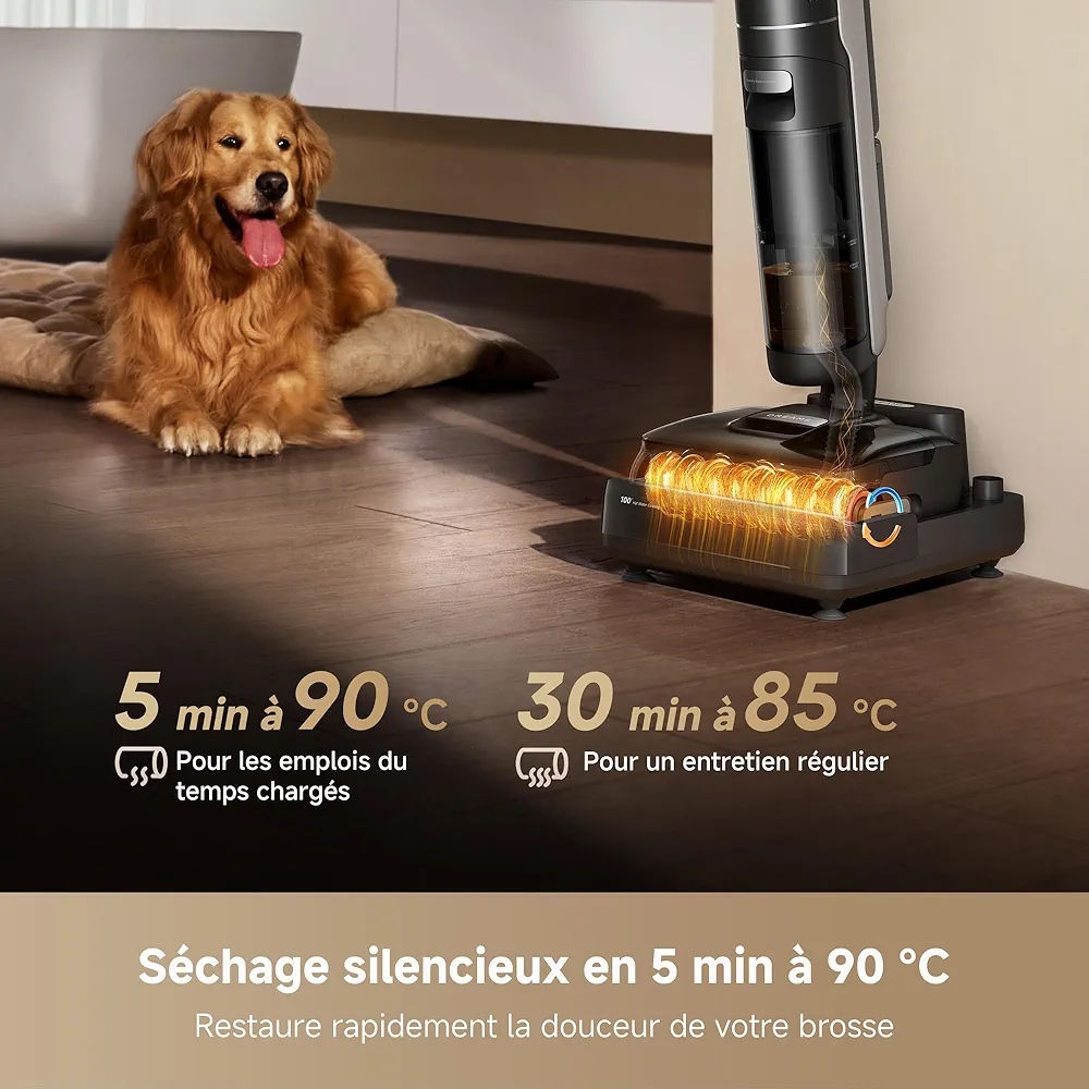 DREAME H15 Mix – Aspirateur Laveur Sans Fil 7-en-1 | 23 000 Pa | IA | Auto-Nettoyage 100°C - Thumbnail 5