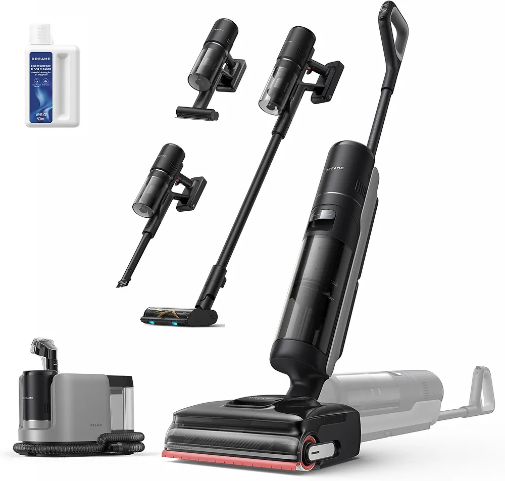 DREAME H15 Mix – Aspirateur Laveur Sans Fil 7-en-1 | 23 000 Pa | IA | Auto-Nettoyage 100°C