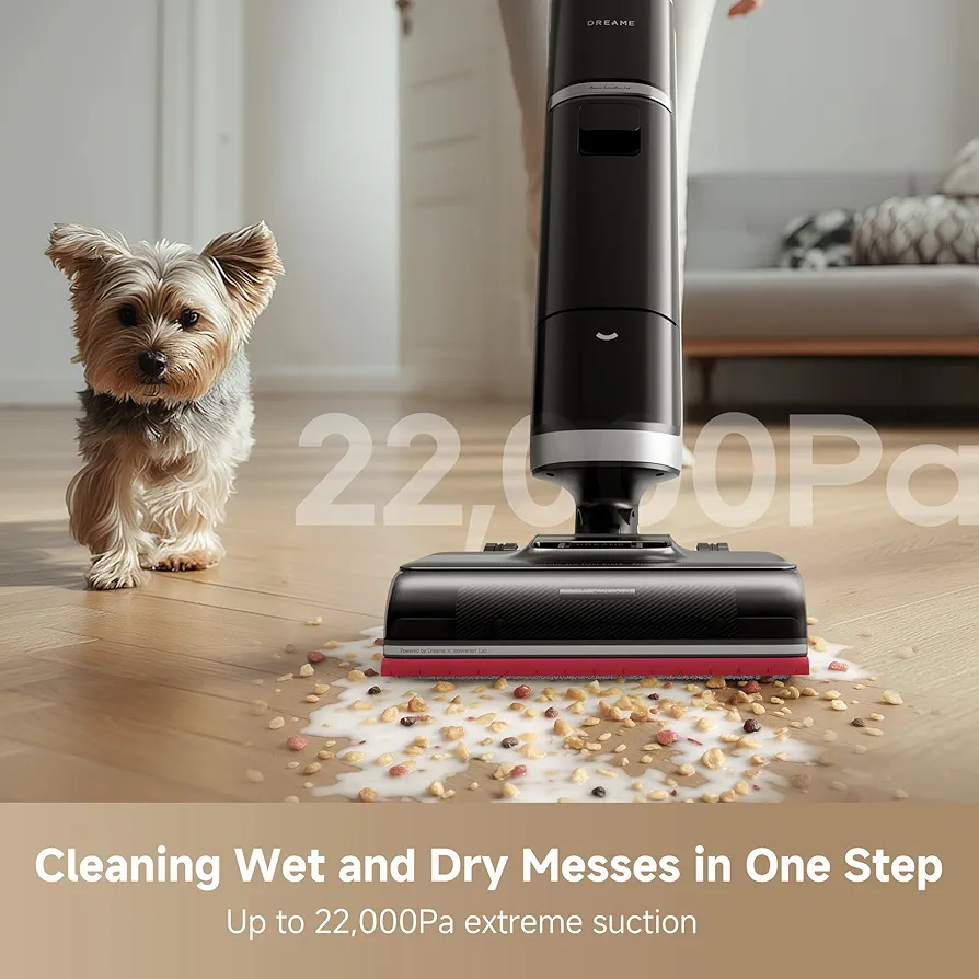 DREAME H15 Pro Heat – Aspirateur Laveur Sans Fil | 22 000 Pa | Eau Chaude 85°C | IA | 180° Flat - Thumbnail 8