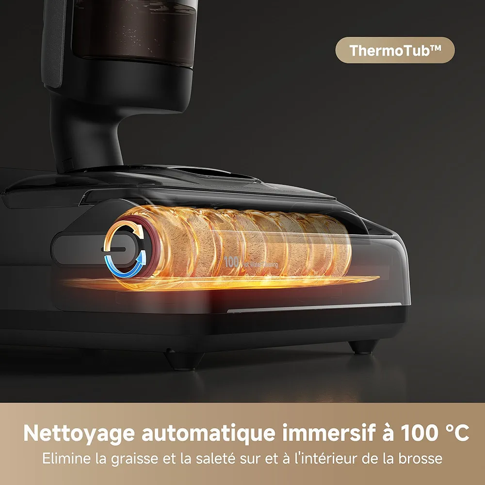 DREAME H15 Pro – Aspirateur Laveur Sans Fil 21 000 Pa | AI DescendReach | Lavage 100°C | Contrôle par Application - Thumbnail 7