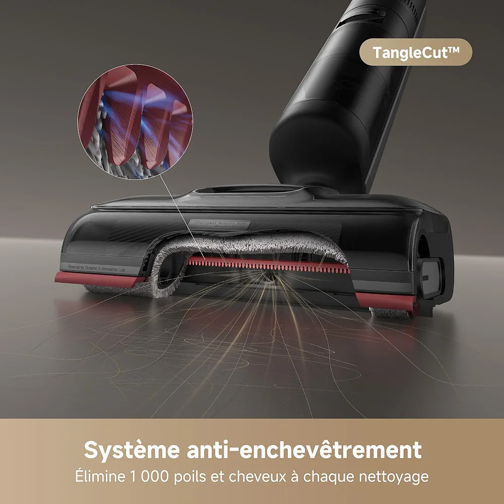 DREAME H15 Pro – Aspirateur Laveur Sans Fil 21 000 Pa | AI DescendReach | Lavage 100°C | Contrôle par Application - Thumbnail 8