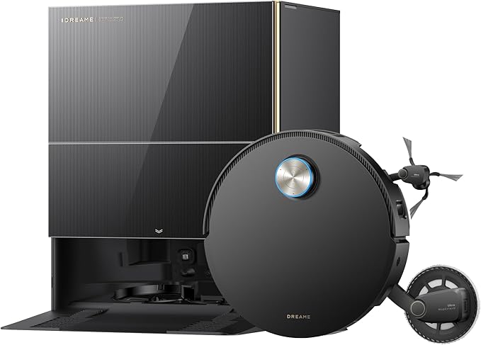 DREAME X60 Pro Ultra Complete – Robot Aspirateur Laveur 35 000 Pa | Ultra Fin | Station Auto