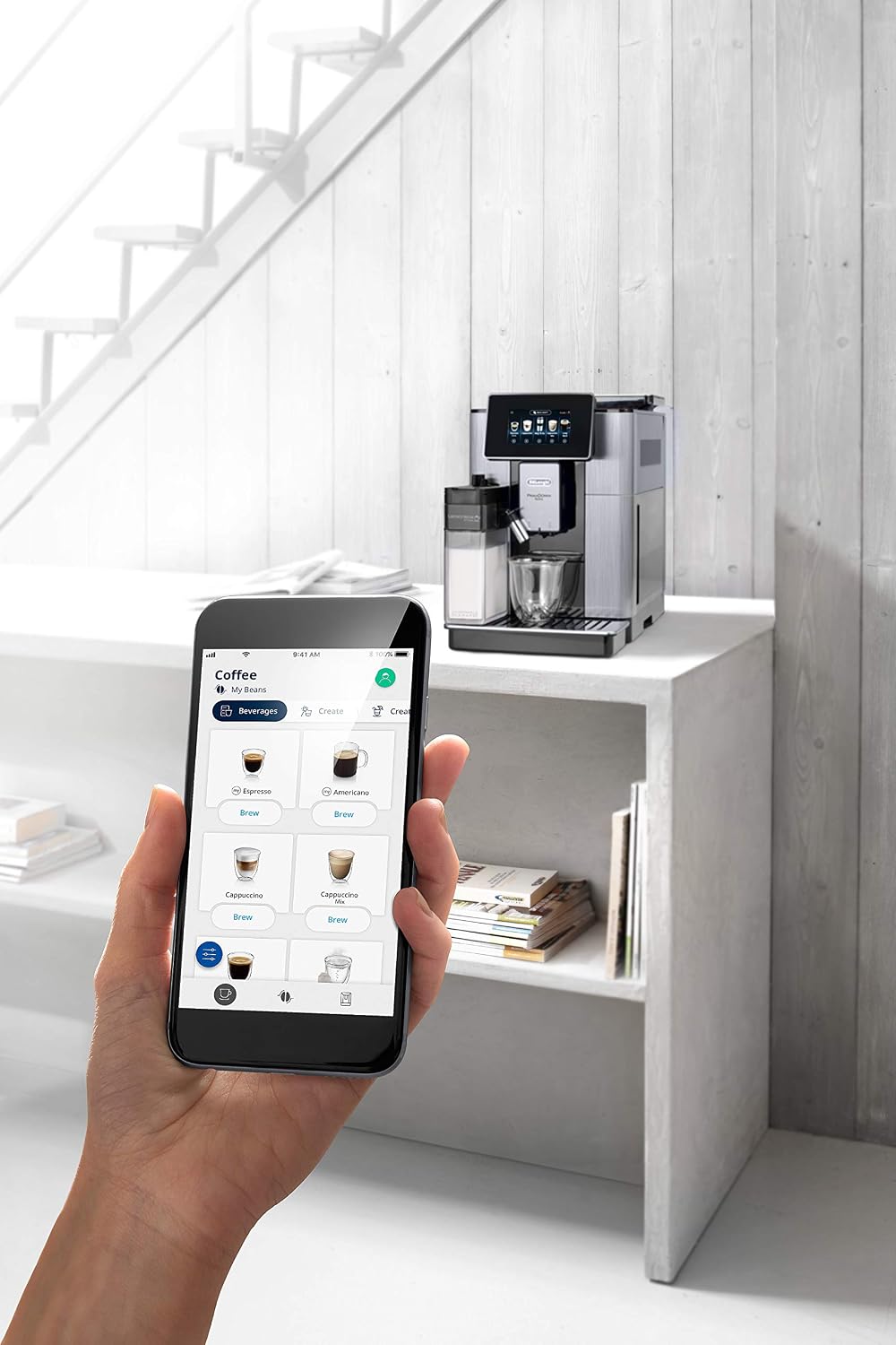 De’Longhi PrimaDonna Soul ECAM610.75 – Machine à Café Automatique avec Broyeur & Bean Adapt Technology - Thumbnail 2