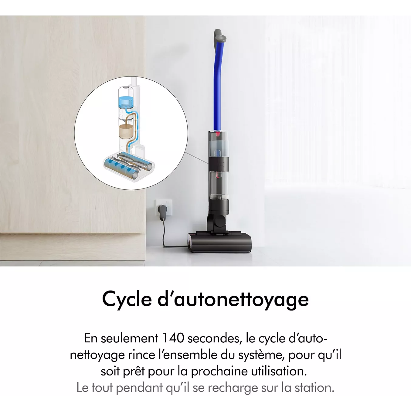 Dyson WashG1™ Noir/Bleu – Nettoyeur de Sols Durs | Nettoyage Humide Haute Performance - Thumbnail 3