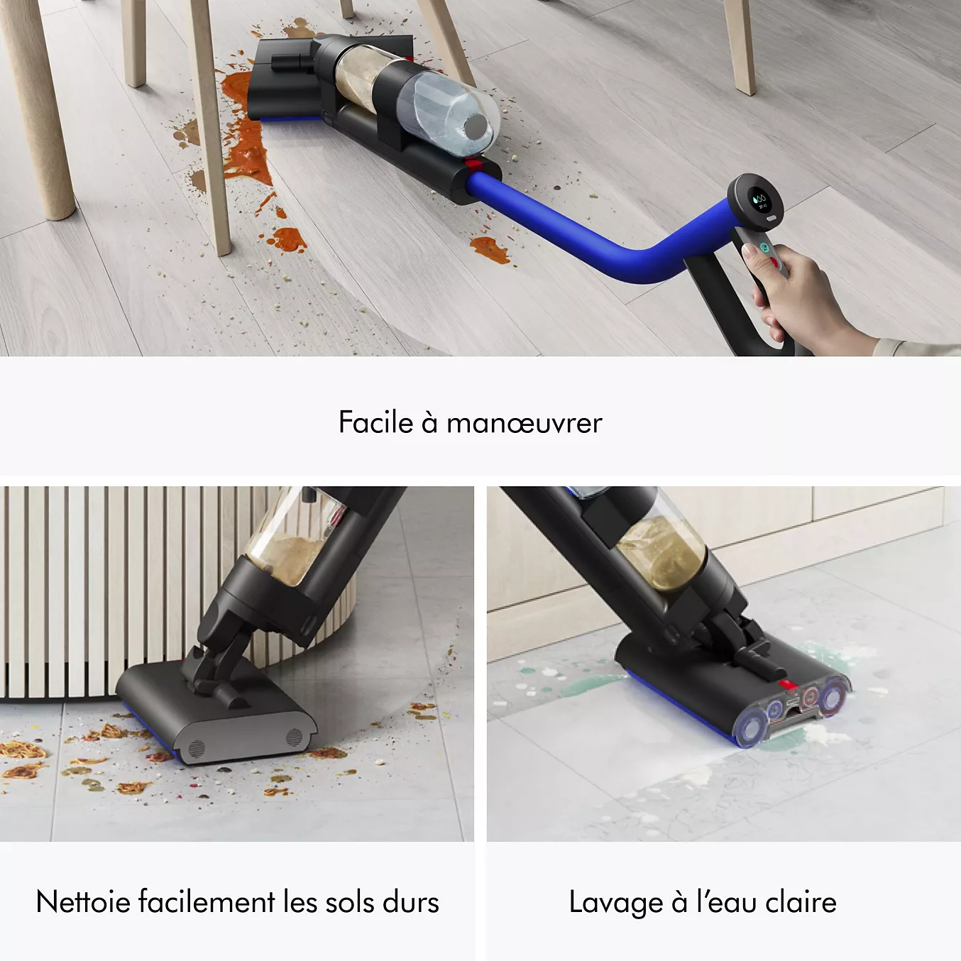 Dyson WashG1™ Noir/Bleu – Nettoyeur de Sols Durs | Nettoyage Humide Haute Performance - Thumbnail 6